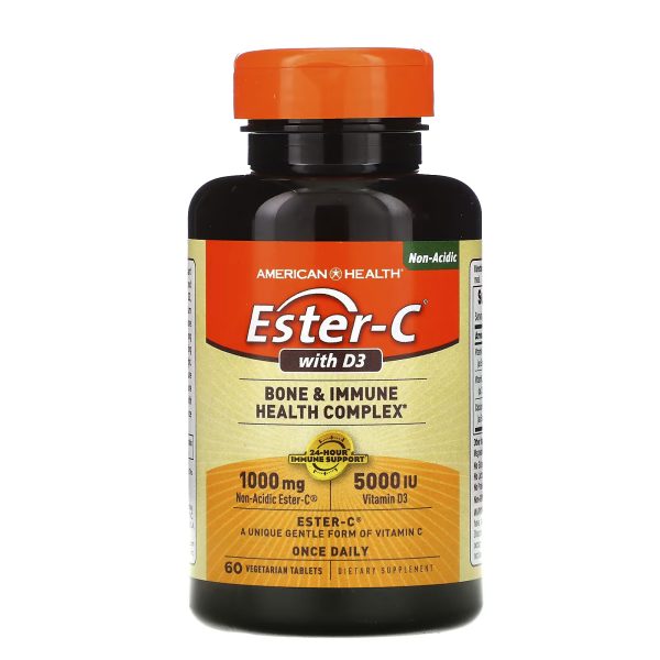 American Health Ester-C witn D3 Bone & Immune Health Complex (Ester-C с витамином D3 комплекс для зд