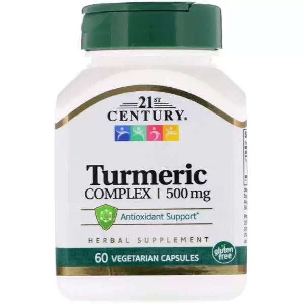 21st Century - Turmeric Complex 500 мг (60 капсул) - комплекс куркумы для повышения иммунитета