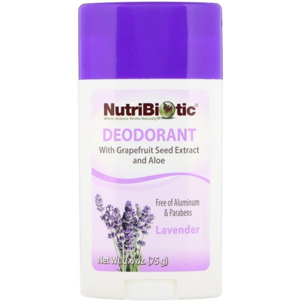 NutriBiotic, Дезодорант, лаванда, 75 г