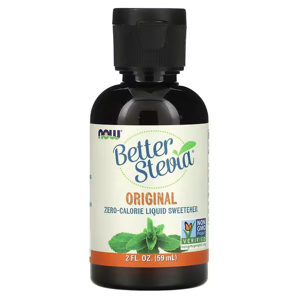 Now, Better Stevia, бескалорийный жидкий подсластитель, оригинальный, 59 мл