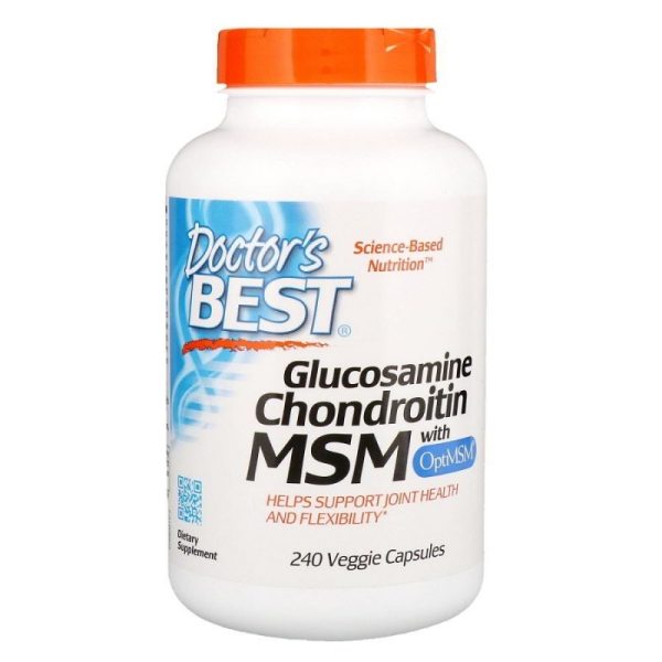 Doctor's Best Glucosamine Chondroitin Msm with OptiMSM 240 капсул