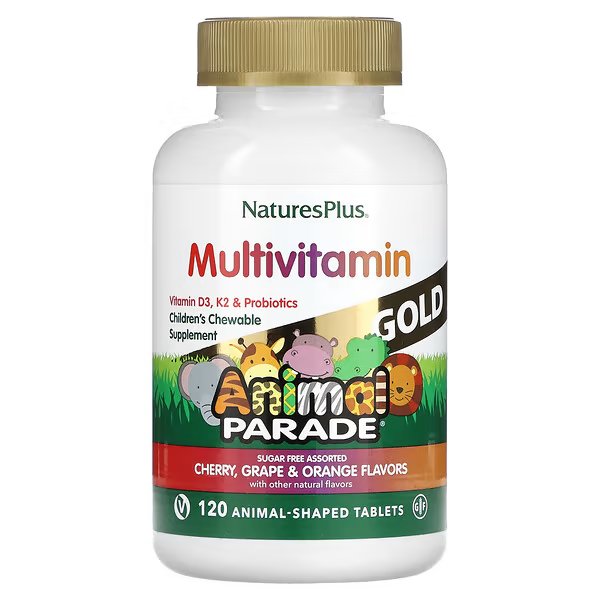 Nature's Plus Source of Life Animal Parade Gold добавка для детей с мультивитаминами и минералами ас