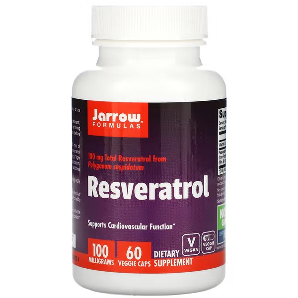 Jarrow Formula Jarrow Formulas Resveratrol (ресвератрол) 100 мг 60 капсул