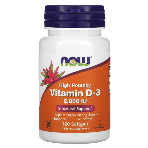 Now Vitamin D3 капс. 2000 МЕ 120 капсул