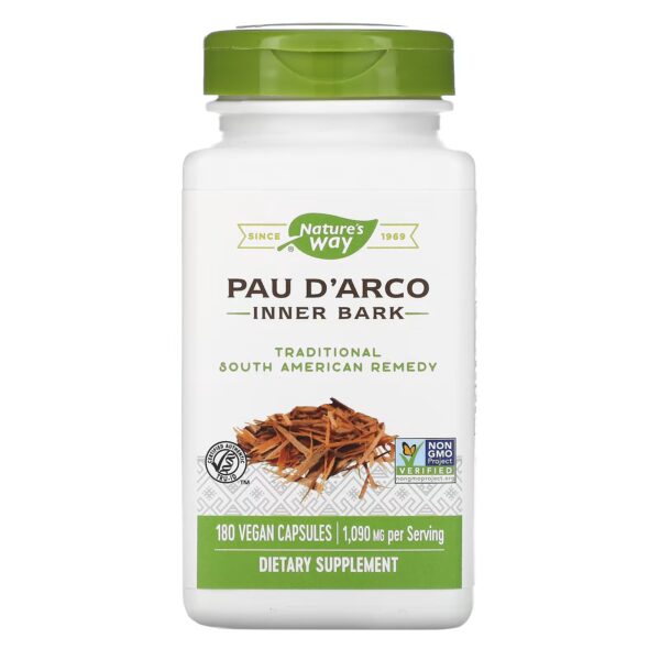 Nature's Way, Pau d'Arco, Inner Bark, 545 mg, 180 Vegan Capsules