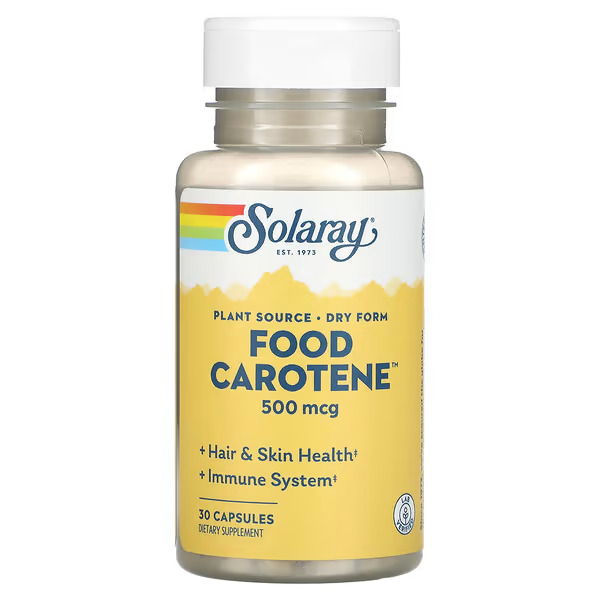 Solaray Food Carotene 500 mcg (30 капсул)