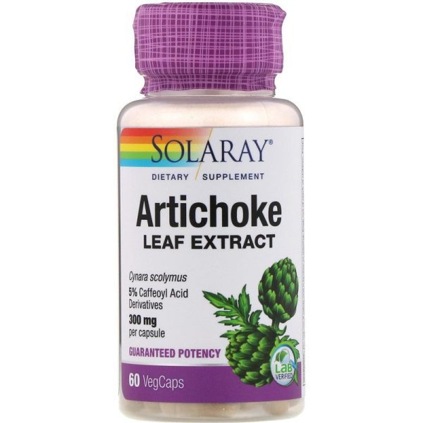 Solaray Artichoke Leaf Extract - Артишок 60 вегетарианских капсул