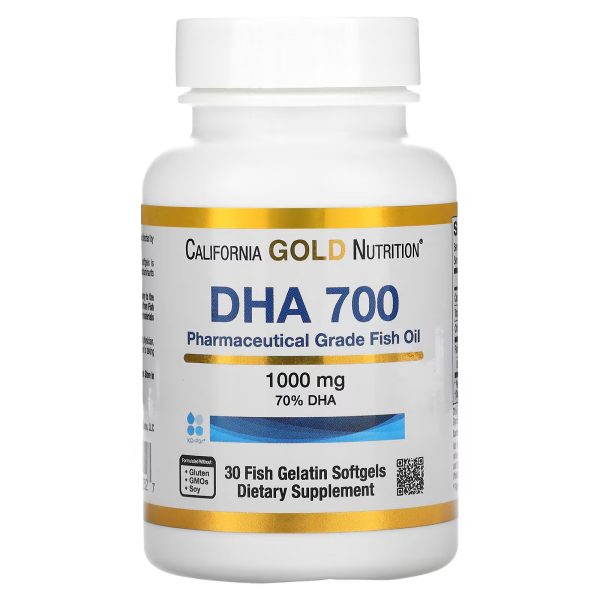 California Gold Nutrition DHA 700 Fish Oil, 1000 мг, 30 шт.