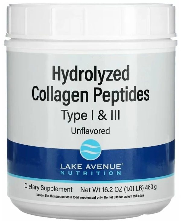 Lake Avenue Nutrition Hydrolyzed Collagen Peptides Type I & III  460