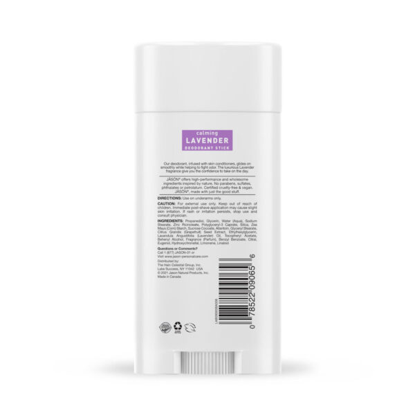 Jason Calming Lavender Deodorant Stick, 2.5 oz. 71g